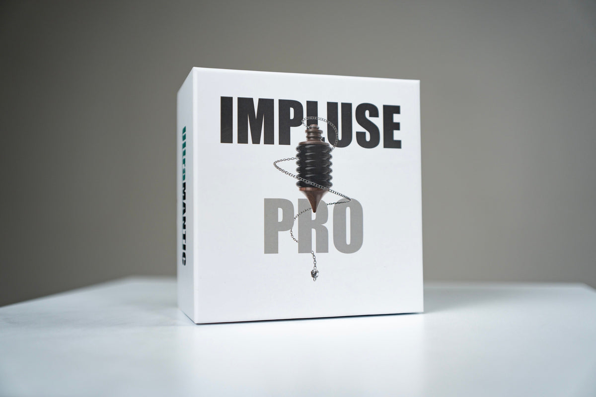 Impulse Pro product box with pendulum artwork